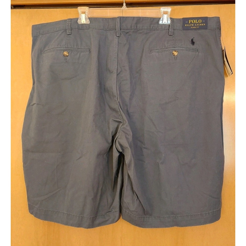Polo Ralph Lauren Men's Cotton Shorts Big/Tall Blue Flat Front Size 48B $90 NEW! - Picture 3 of 13